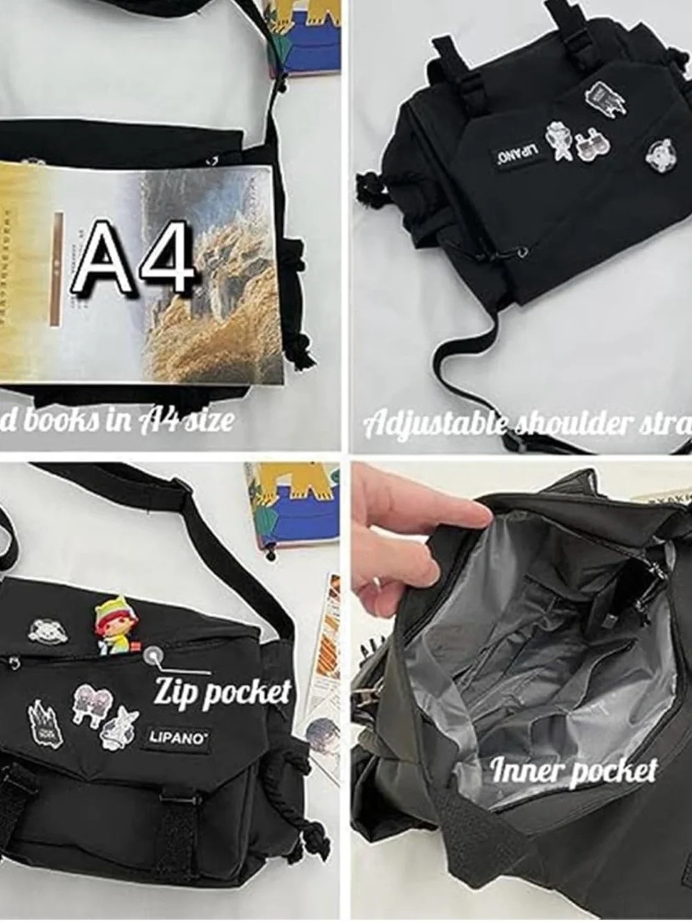 Black Women's Laptop Bag - Slim, Functional Carry